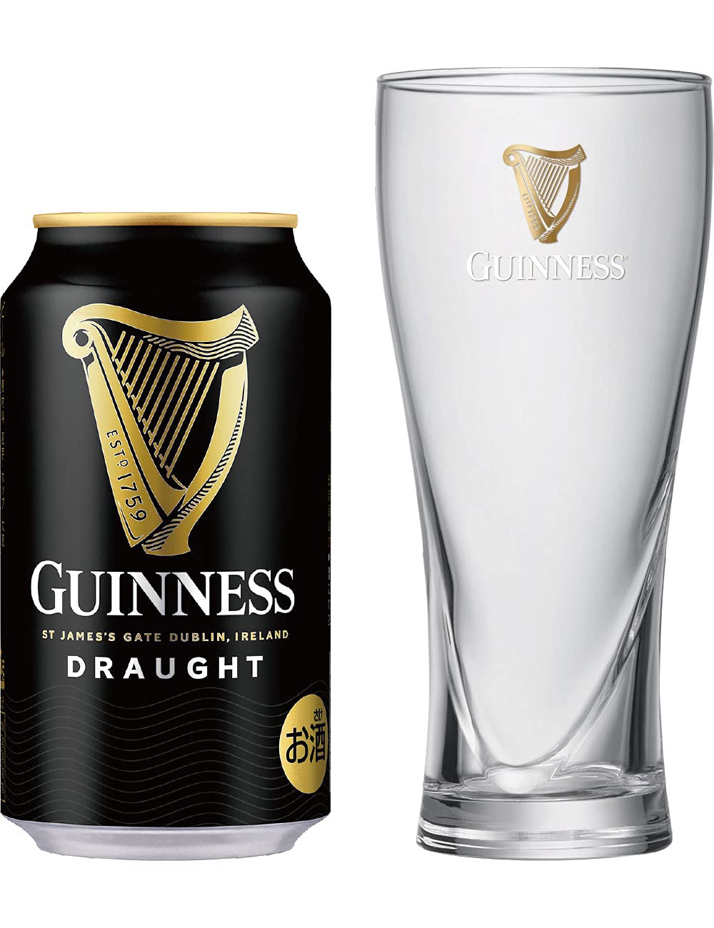 麒麟 Guinness(健力士)× 麒麟 啤酒礼盒 330ml×4(附健力士 Draught 细长型品脱杯)