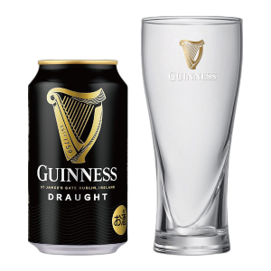 麒麟 Guinness（健力士）× 麒麟 啤酒礼盒 330ml×4（附健力士 Draught 细长型品脱杯）