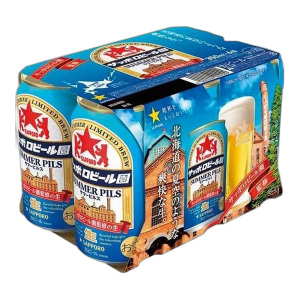 三宝乐 札幌啤酒园 夏日皮尔森啤酒 350ml×6罐装