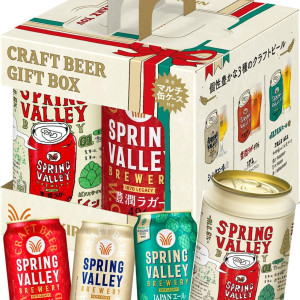 SPRING VALLEY(麒麟春谷)精酿啤酒350ml×3罐 礼盒装(附原创多功能罐收纳盒)