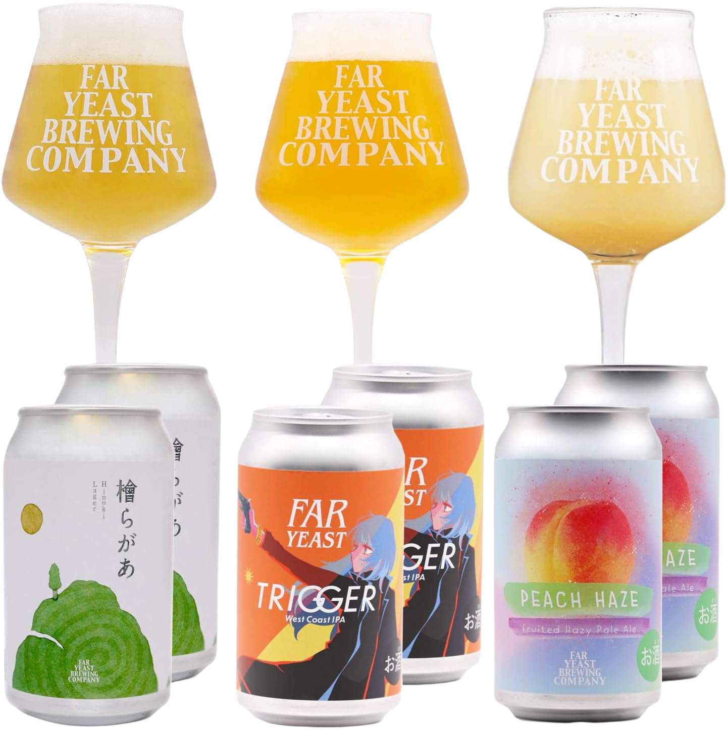 FarYeast限定啤酒3种各2罐 350ml × 6